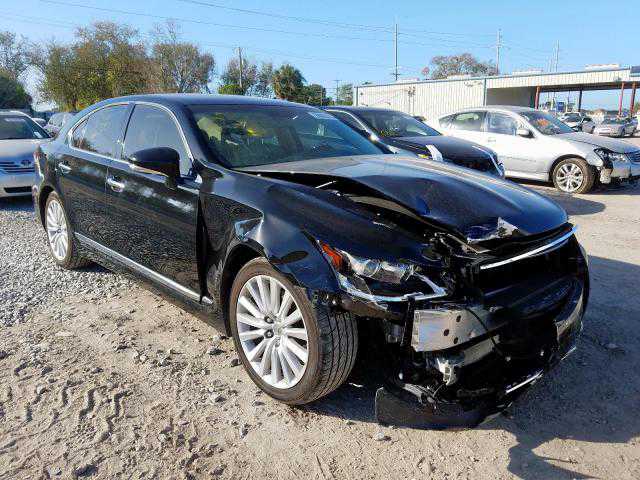 Broken Lexus 3/4 front view